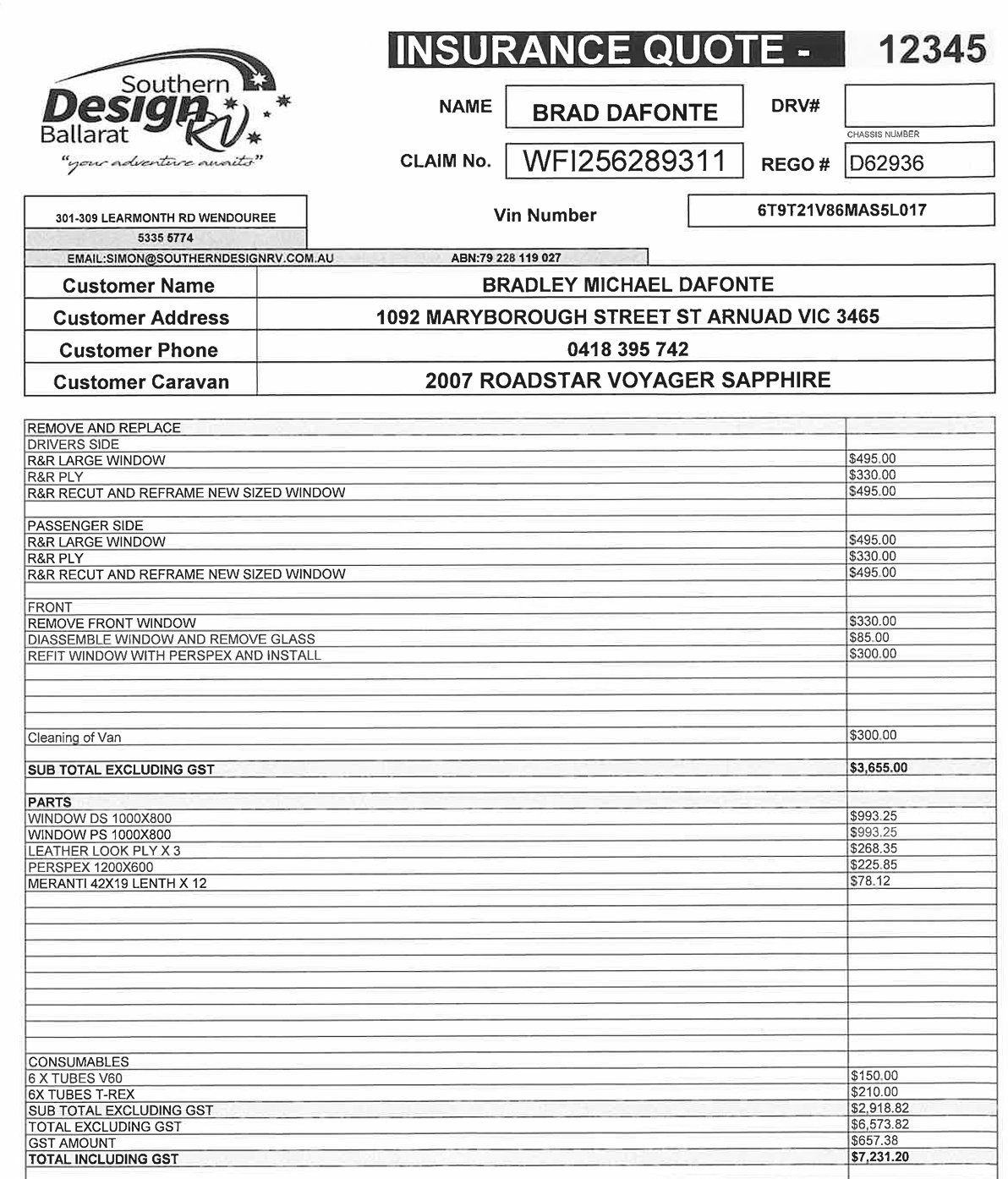 Southern design RV