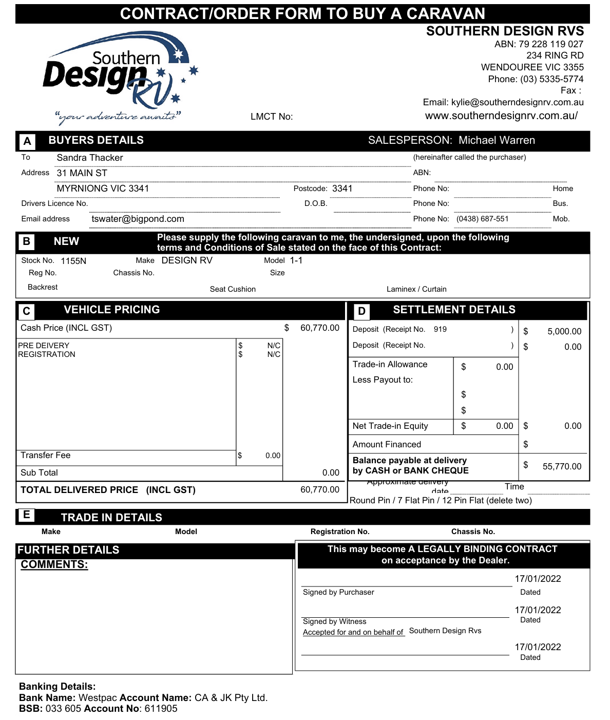 Southern design RV