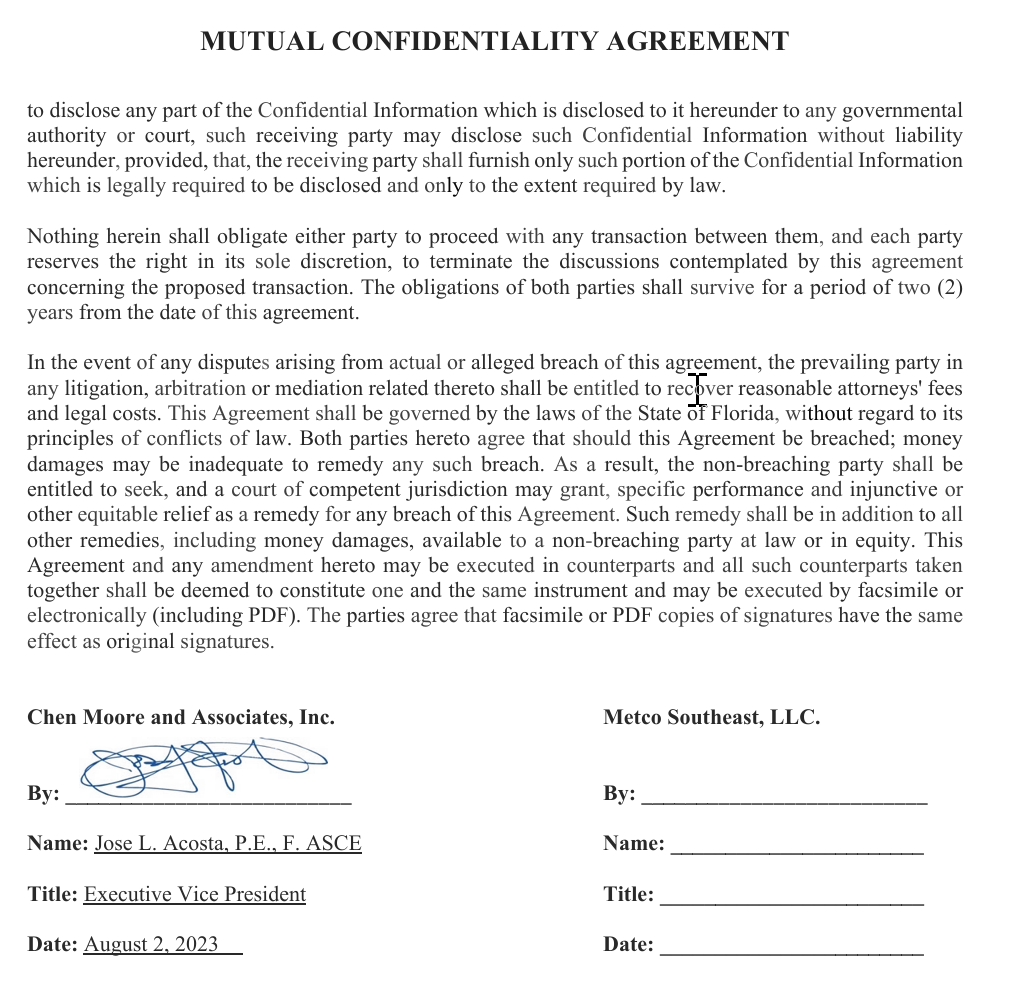 METCO Services, Metco Southeast